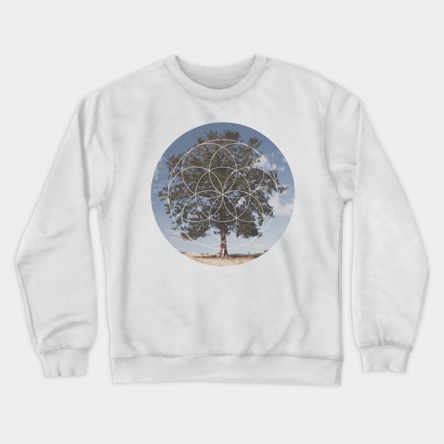 Free Tree Hugs Geometric Photography Crewneck Sweatshirt by deificusArt